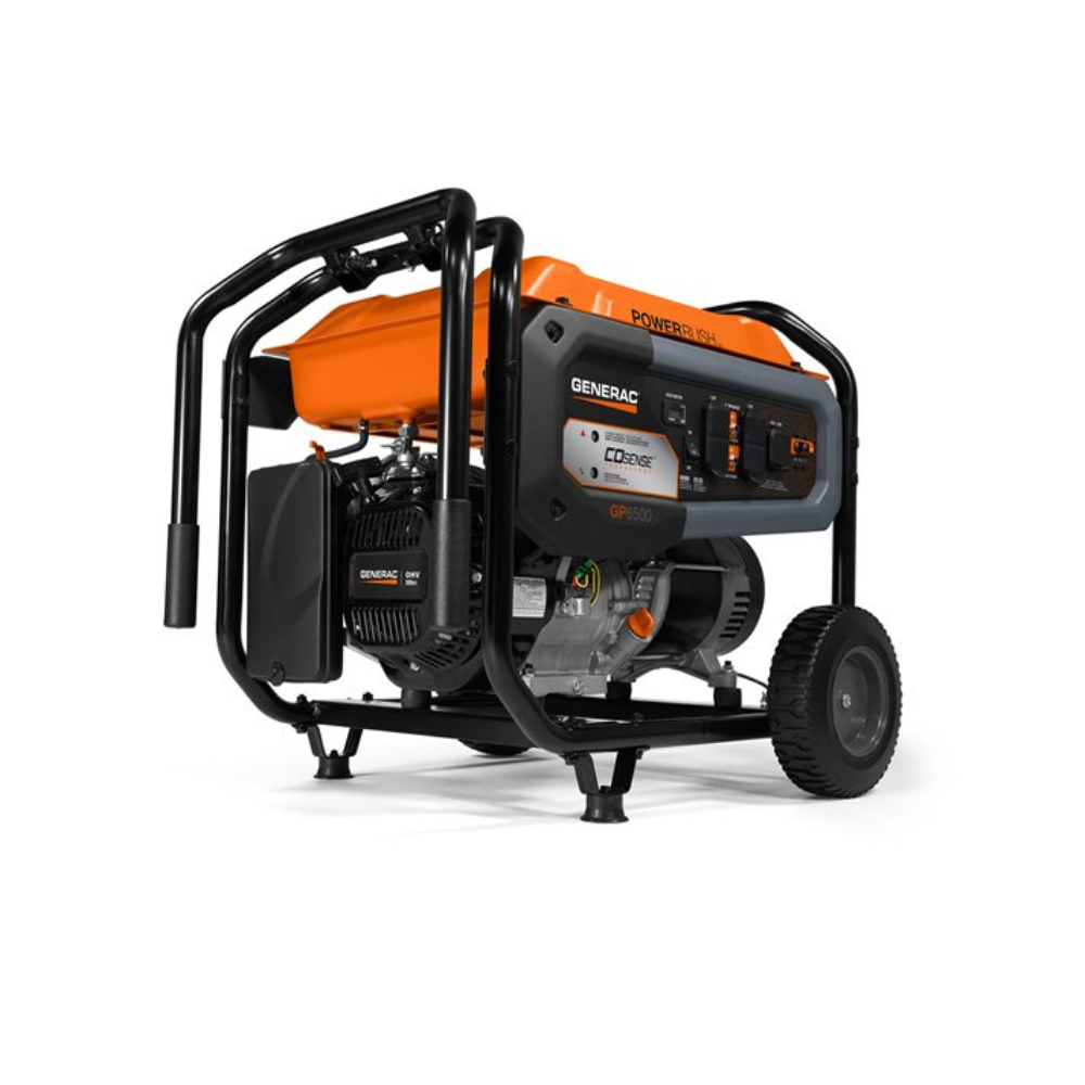 Generac 6,500-Watt Portable Generator with COSENSE Technology from Columbia Safety